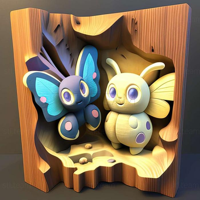 3D модель Butterfree and Me Satoshi and Butterfree Until the Day f (STL)